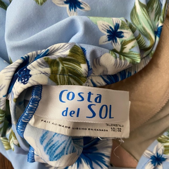 Tropical Floral Print Halter Tank Top - Picture 5 of 6